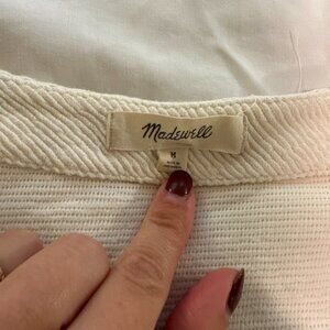 Madewell Cream Blouse - Sz Med